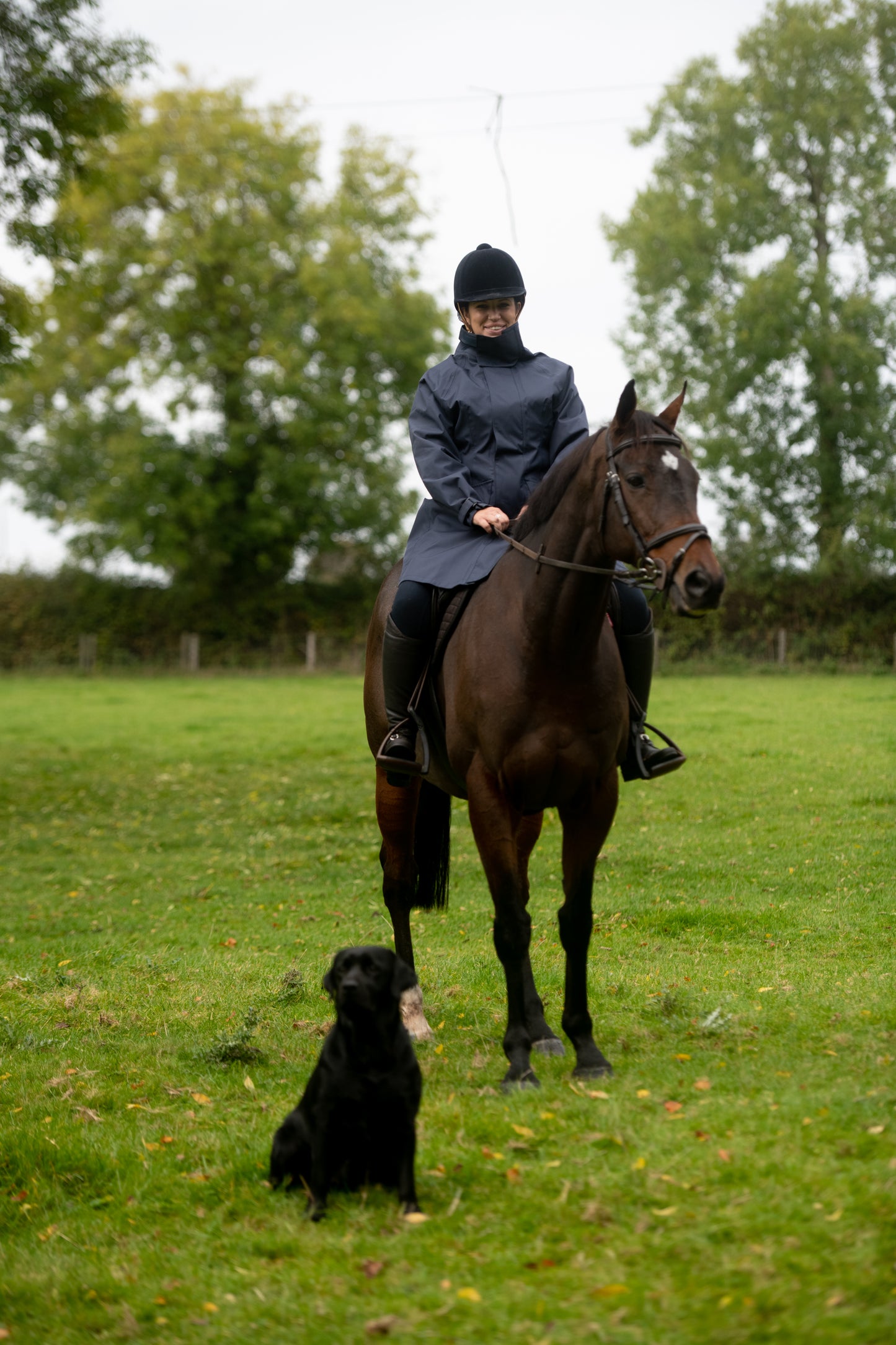 LADIES' LANACRE COAT - NAVY