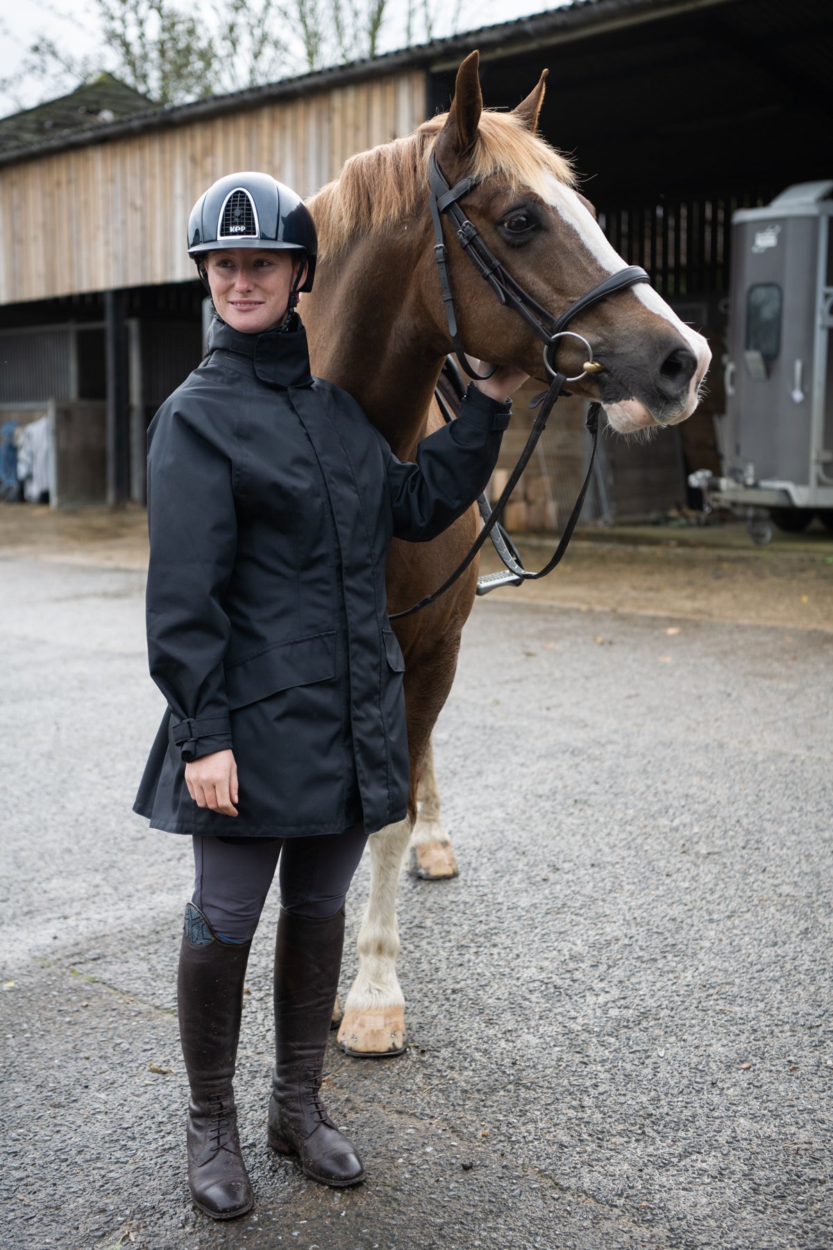 LADIES' RI-DRY CLASSIC COAT - NAVY