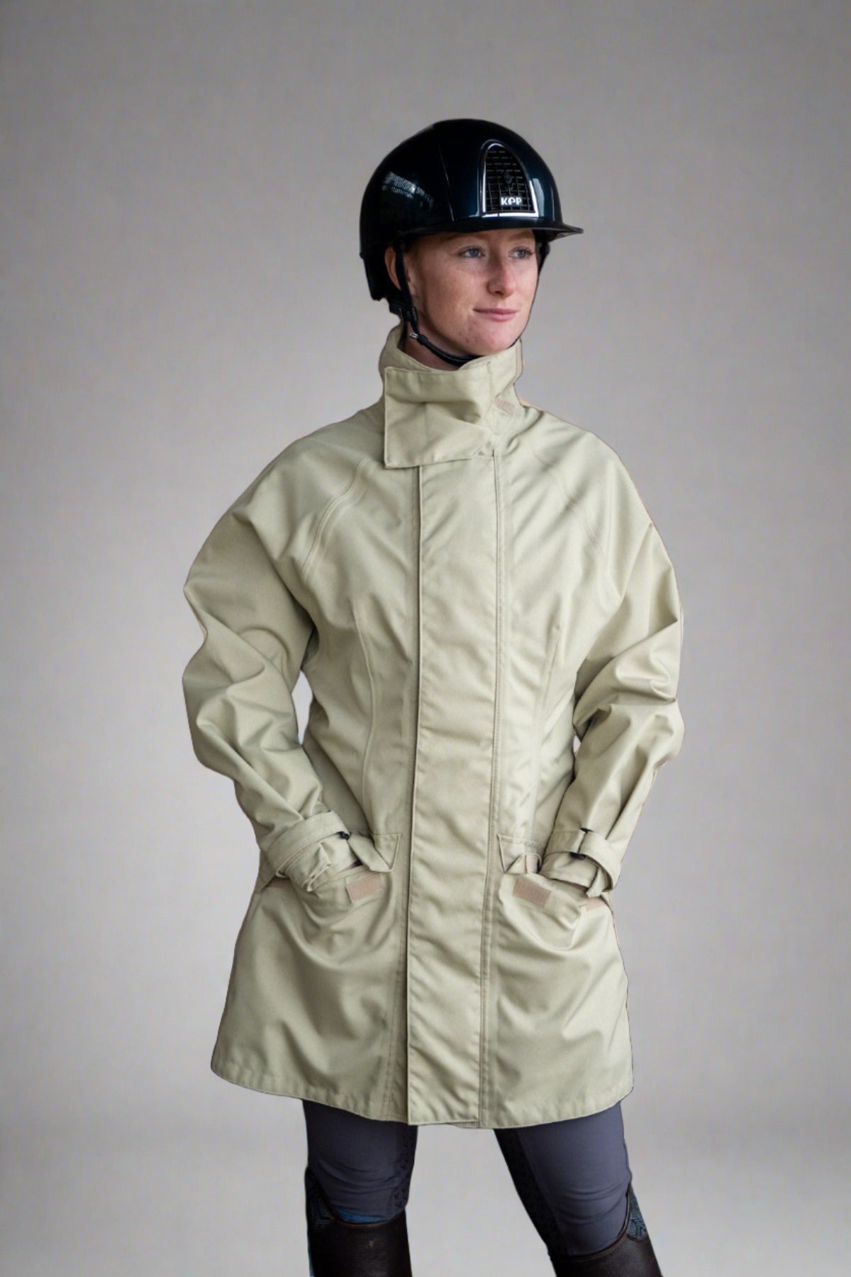 LADIES' RI-DRY CLASSIC COAT - BUFF