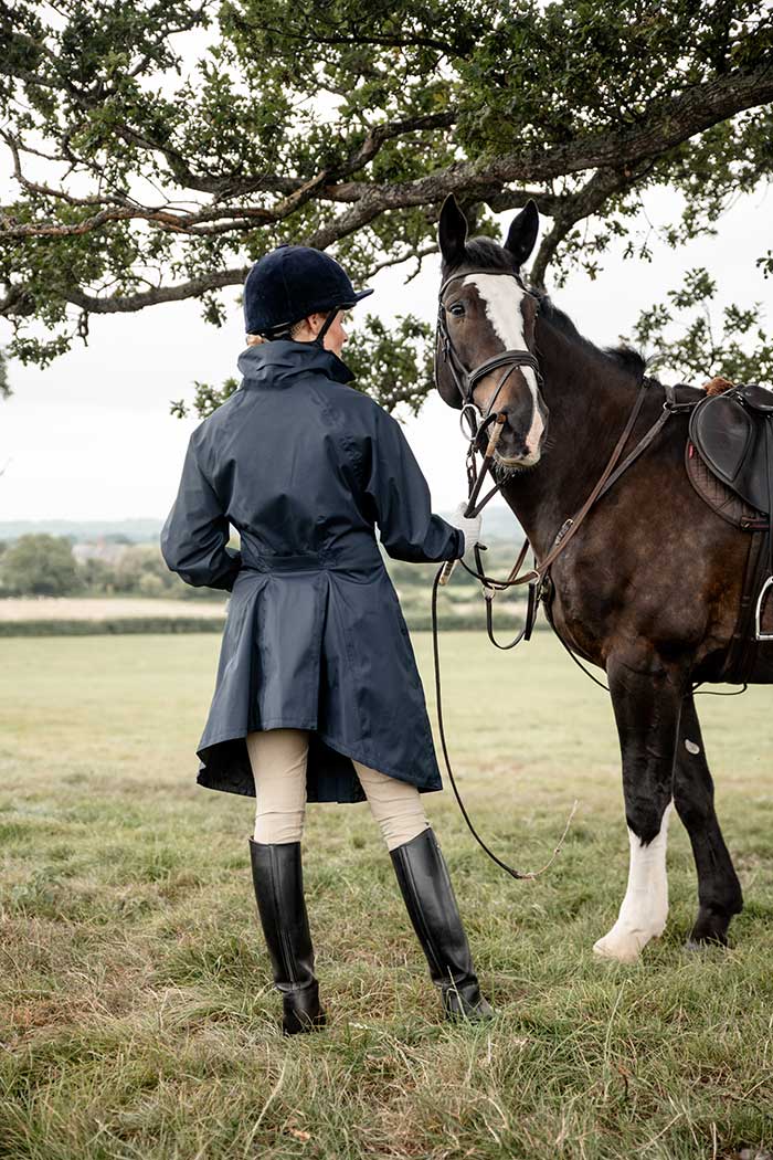 LADIES' LANACRE COAT - NAVY