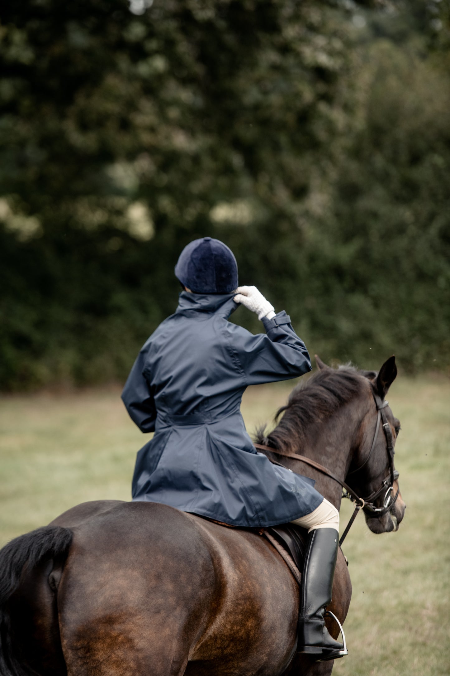 LADIES' LANACRE COAT - NAVY